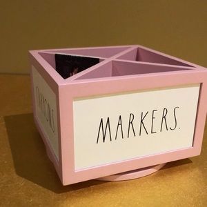 RAE DUNN SPINNING PINK CADDY ORGANIZER